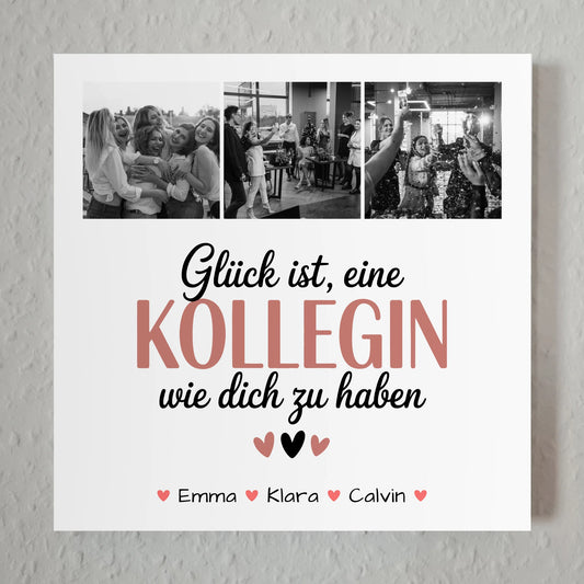 Fotoboard Poster Magnetisch Fotocollage Kollegin Glück Ist eine Kollegin Wie Dich Zu Haben 1