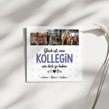 Personalisierte Fotoboard Magnet Poster Fotocollage für Kollegin Glück Ist eine Kollegin Wie Dich Zu Haben 9