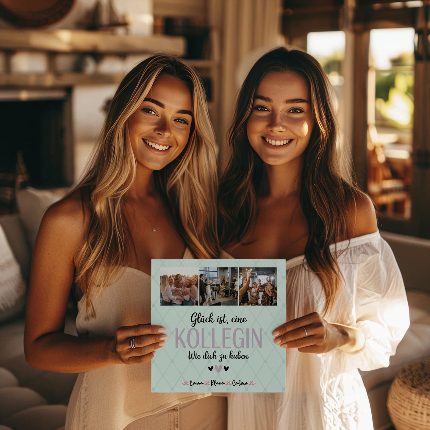 Fotoboard Poster Magnetisch Fotocollage für Kollegin Glück Ist eine Kollegin Wie Dich Zu Haben 8