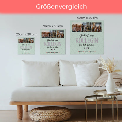 Fotoboard Poster Magnetisch Fotocollage für Kollegin Glück Ist eine Kollegin Wie Dich Zu Haben
