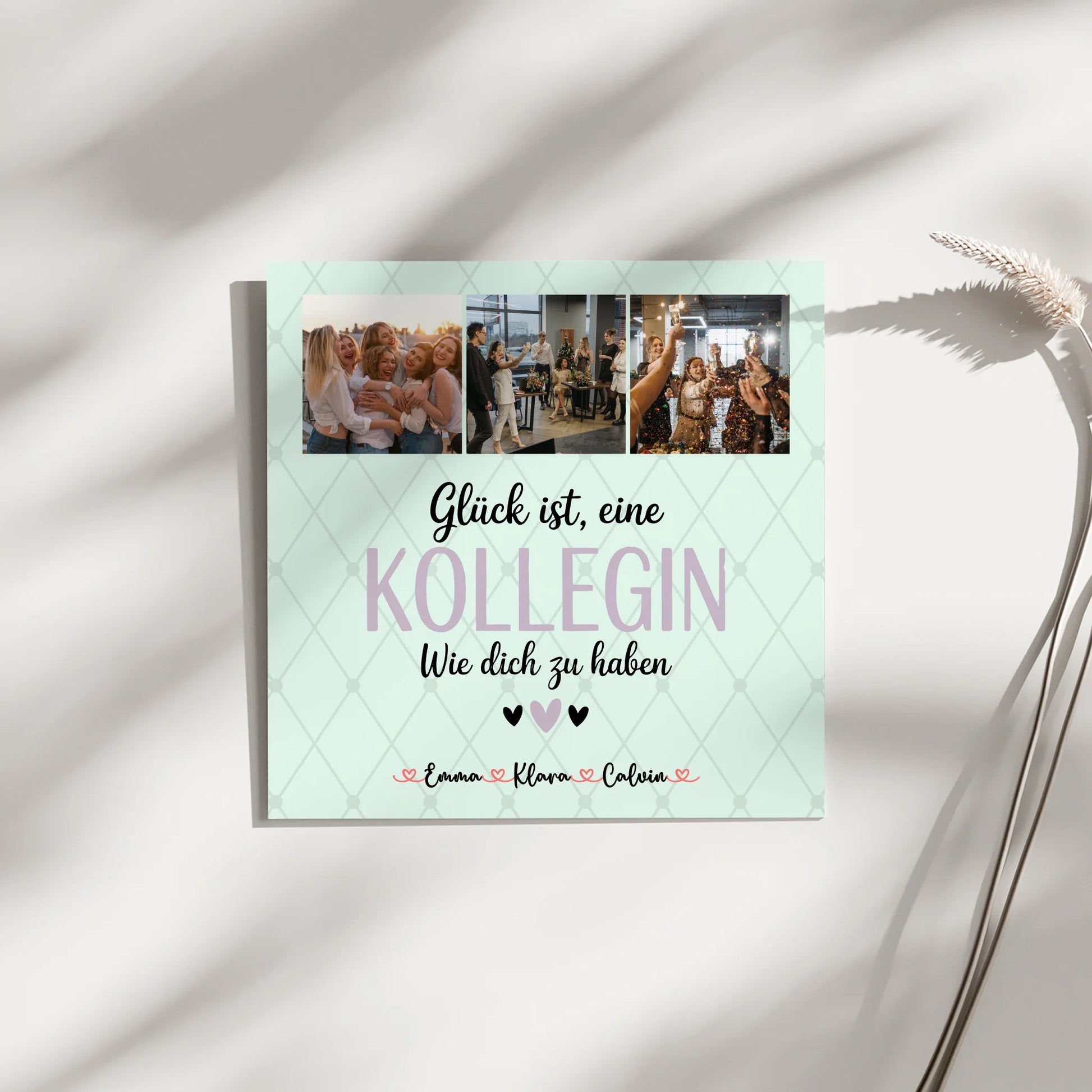 Fotoboard Poster Magnetisch Fotocollage für Kollegin Glück Ist eine Kollegin Wie Dich Zu Haben 9