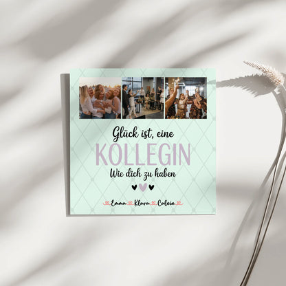 Fotoboard Poster Magnetisch Fotocollage für Kollegin Glück Ist eine Kollegin Wie Dich Zu Haben 9