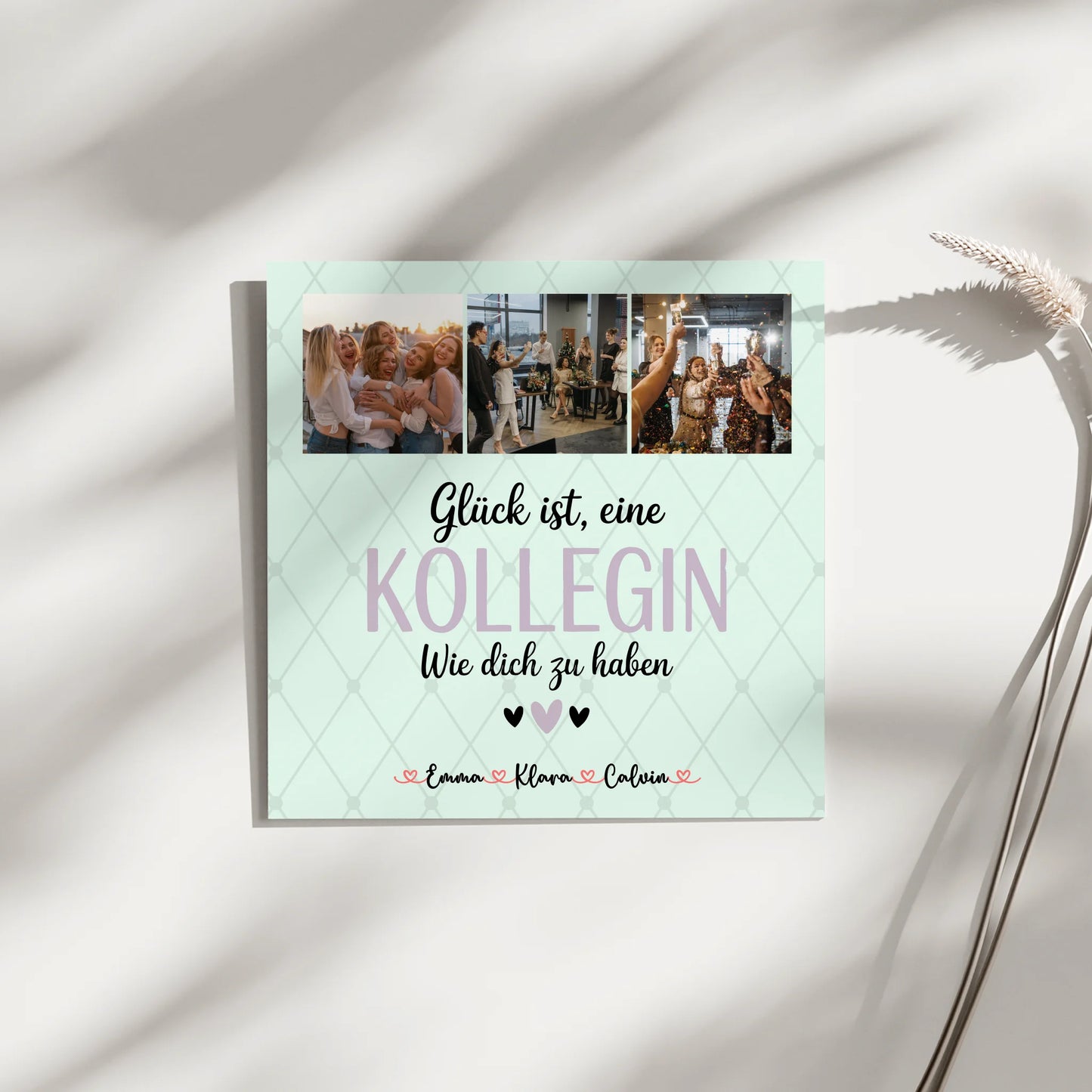 Fotoboard Poster Magnetisch Fotocollage für Kollegin Glück Ist eine Kollegin Wie Dich Zu Haben 3