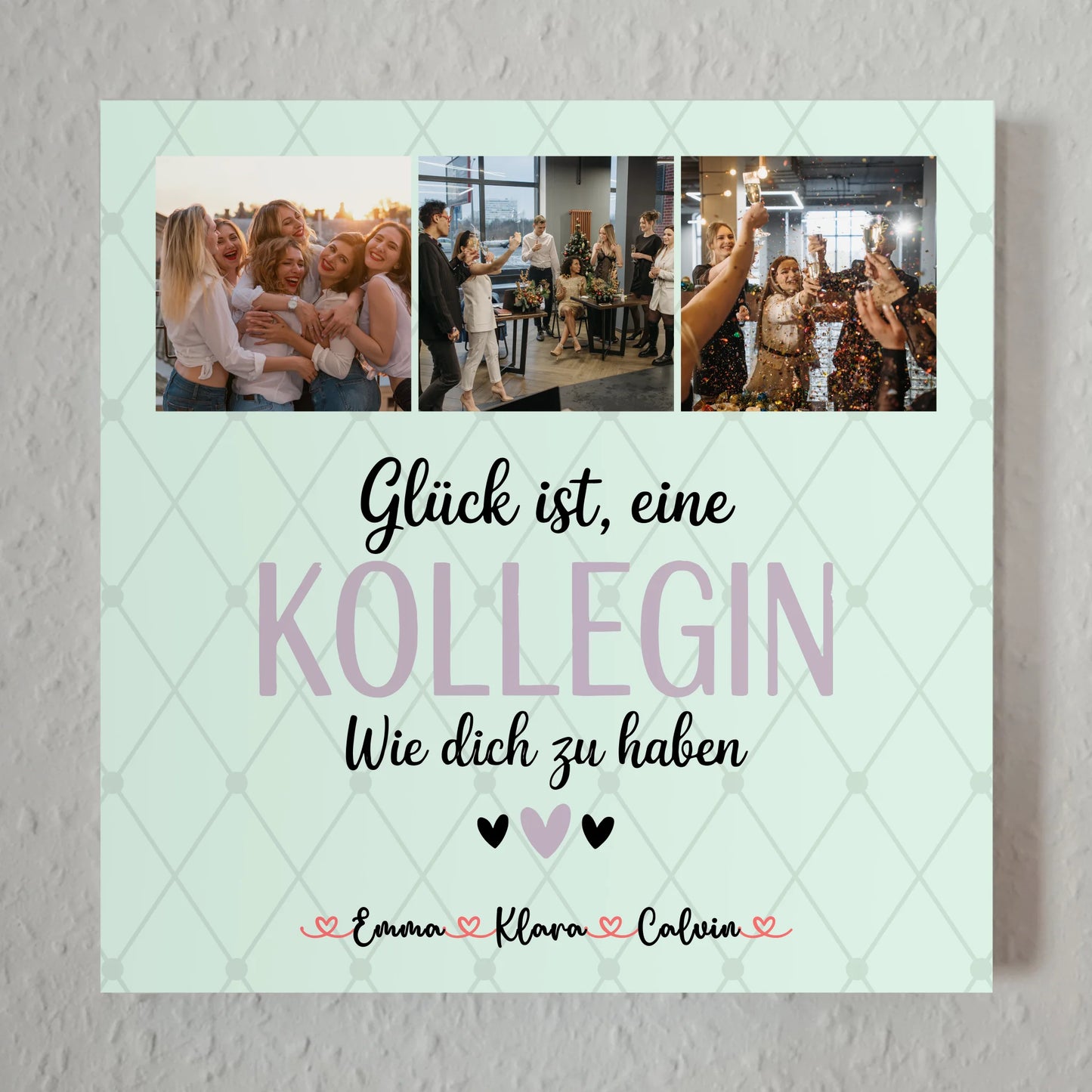 Fotoboard Poster Magnetisch Fotocollage für Kollegin Glück Ist eine Kollegin Wie Dich Zu Haben 7
