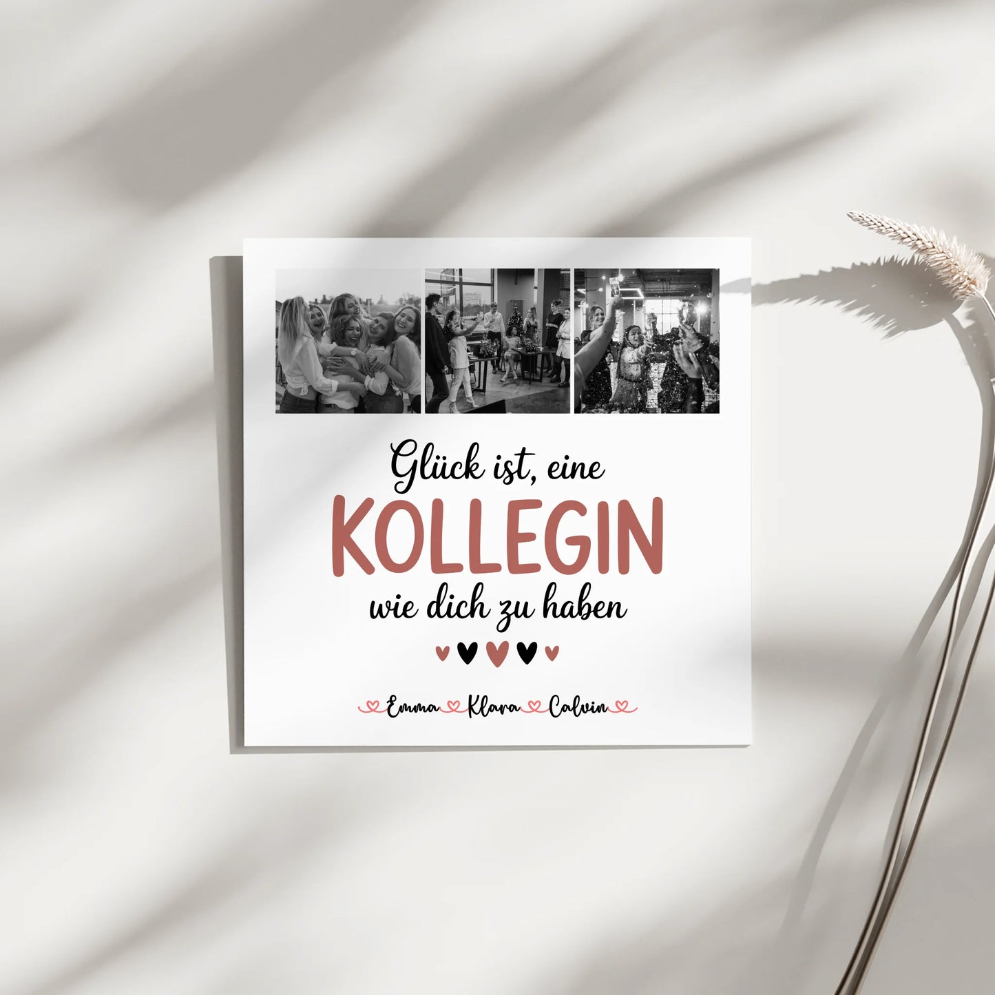 Personalisierte Fotoboard Poster Magnetisch mit Kollegin Fotocollage Glück Ist eine Kollegin Wie Dich Zu Haben 9