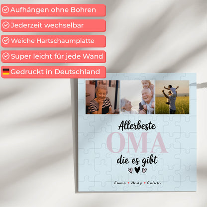 Oma Plakat Geschenk Fotocollage Oma Allerbeste Oma Die Es Gibt personalisiertes Geschenk