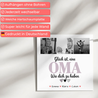 Oma Plakat Fotoboard Fotocollage Oma Glück Ist eine Oma Wie Dich Zu Haben personalisiertes Geschenk 5