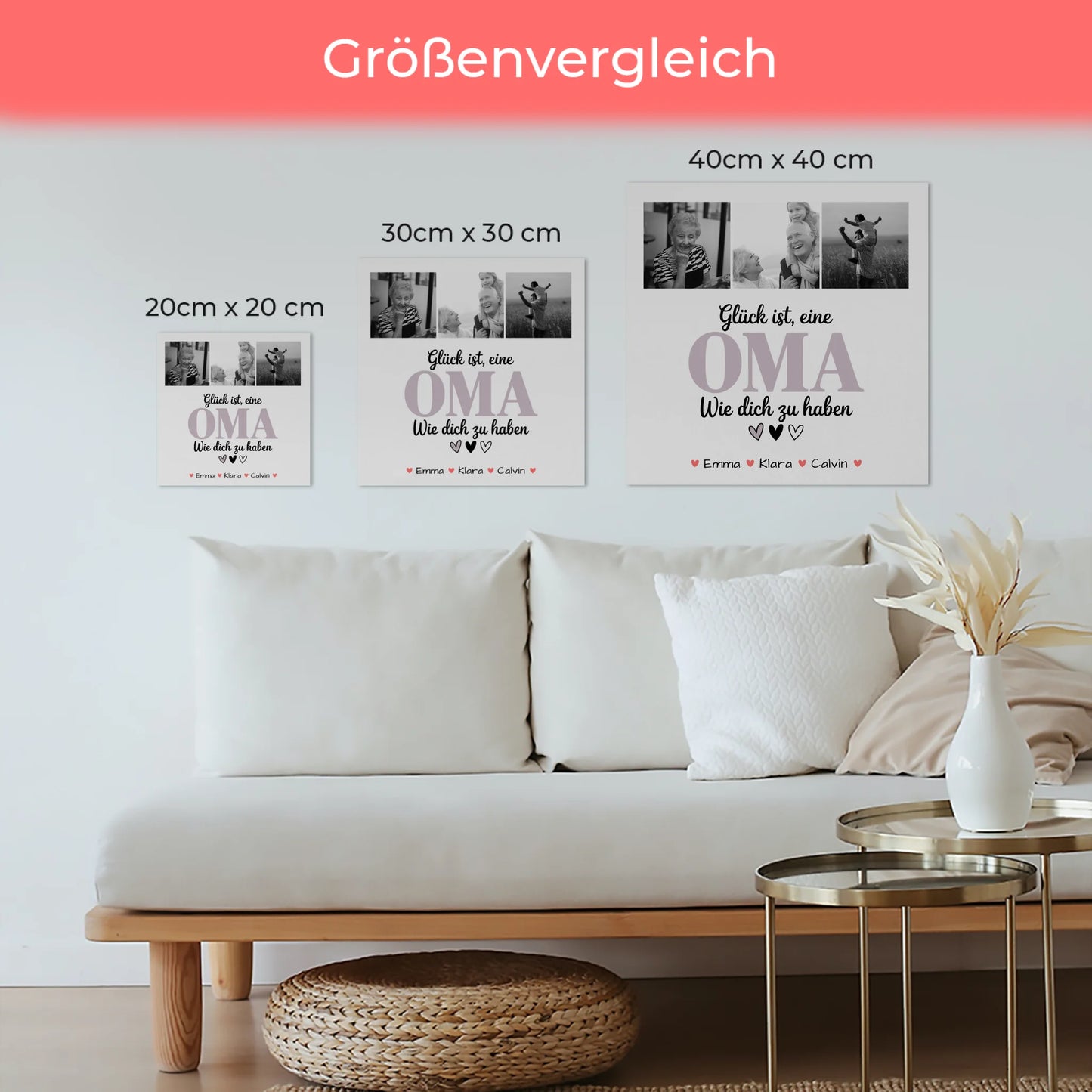 Oma Plakat Fotoboard Fotocollage Oma Glück Ist eine Oma Wie Dich Zu Haben personalisiertes Geschenk