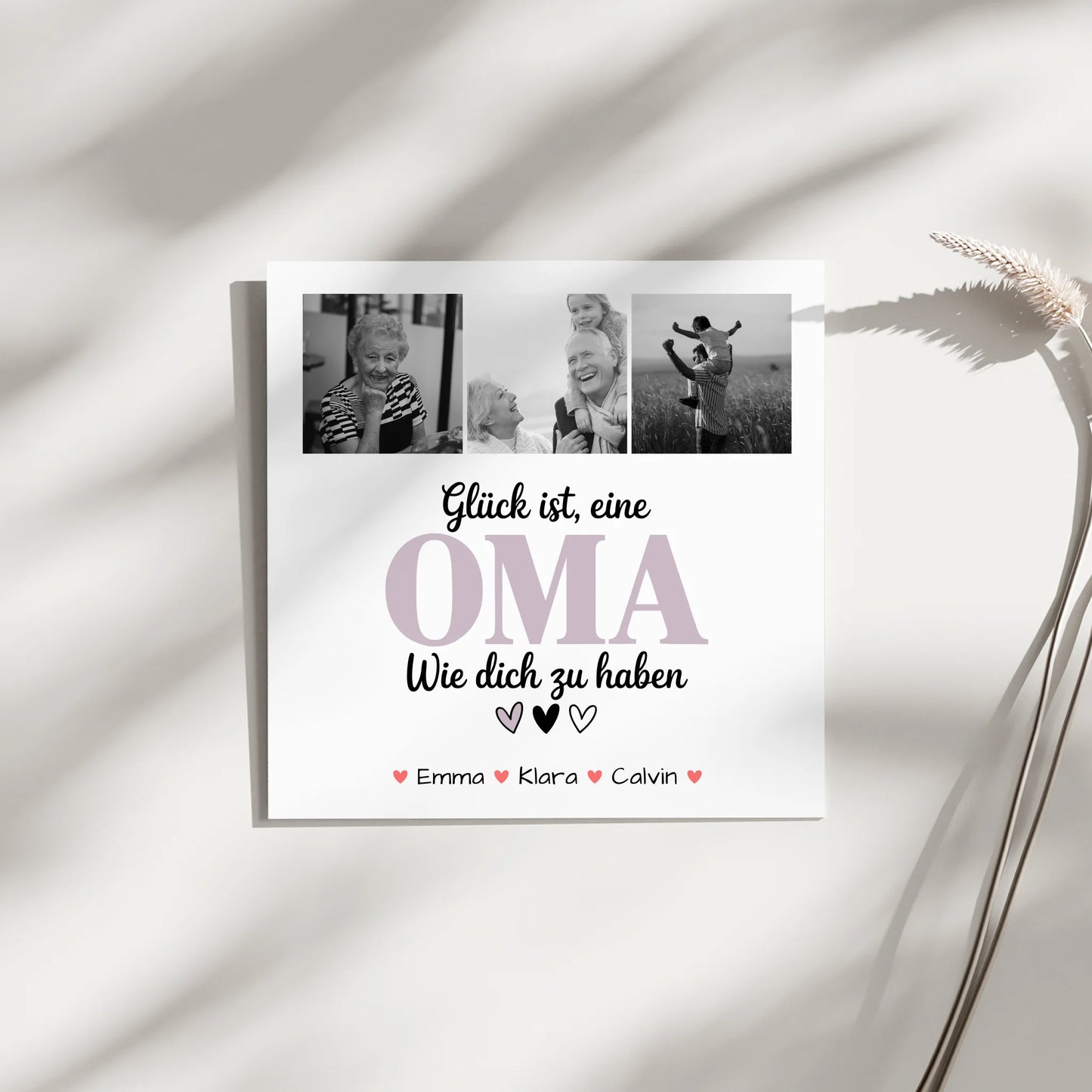Oma Plakat Fotoboard Fotocollage Oma Glück Ist eine Oma Wie Dich Zu Haben personalisiertes Geschenk 3