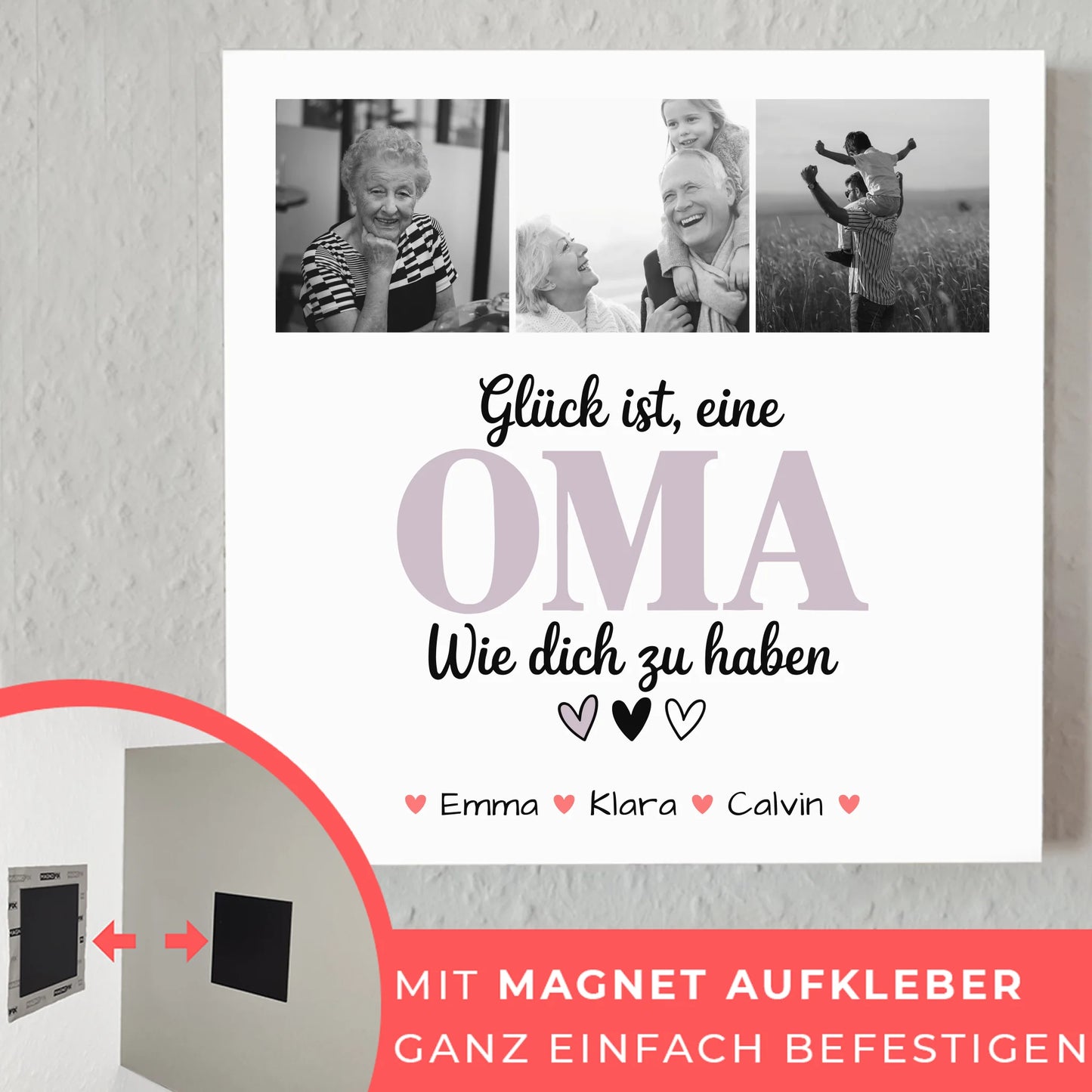Oma Plakat Fotoboard Fotocollage Oma Glück Ist eine Oma Wie Dich Zu Haben personalisiertes Geschenk 4