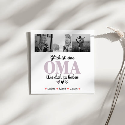 Oma Plakat Fotoboard Fotocollage Oma Glück Ist eine Oma Wie Dich Zu Haben personalisiertes Geschenk 9