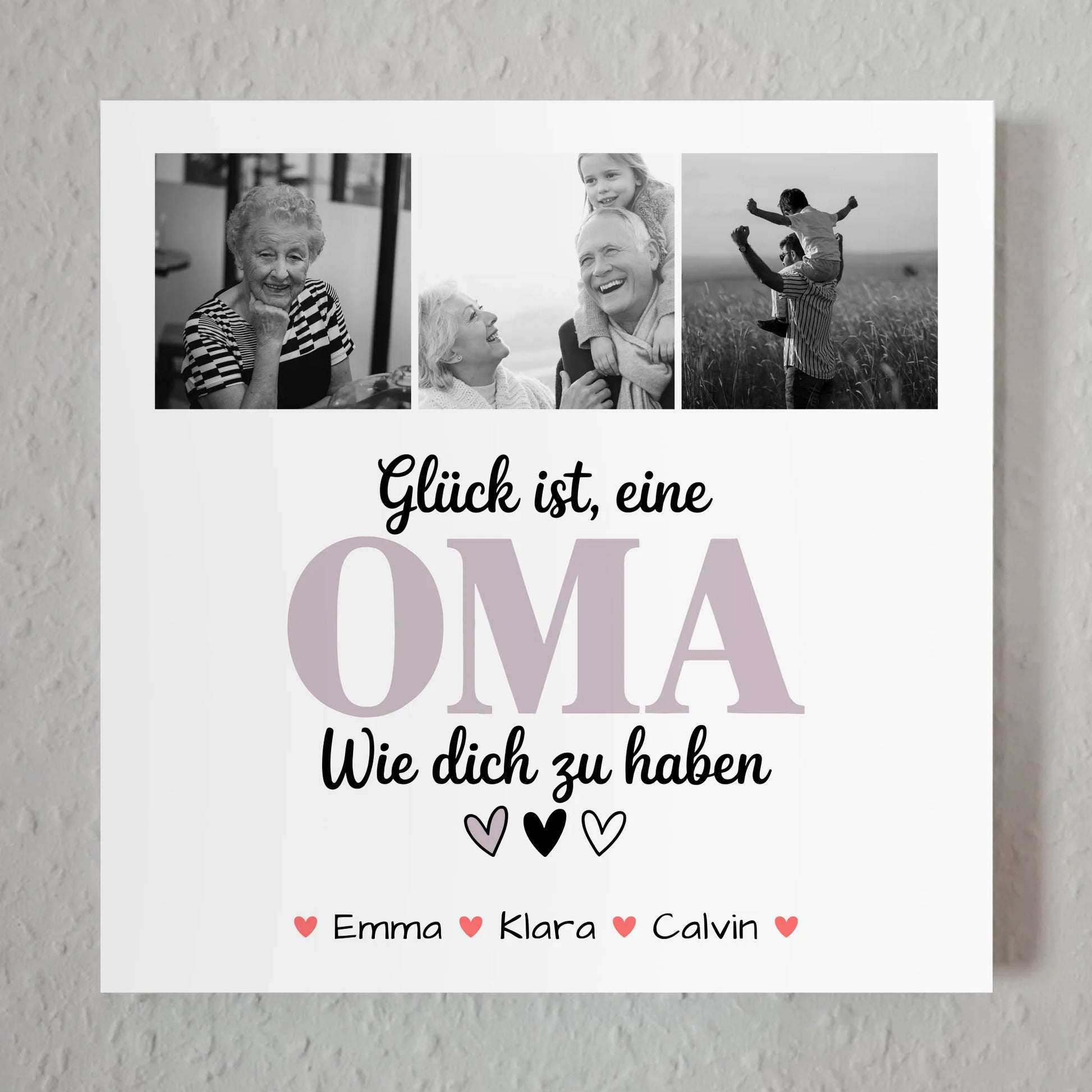 Oma Plakat Fotoboard Fotocollage Oma Glück Ist eine Oma Wie Dich Zu Haben personalisiertes Geschenk 1