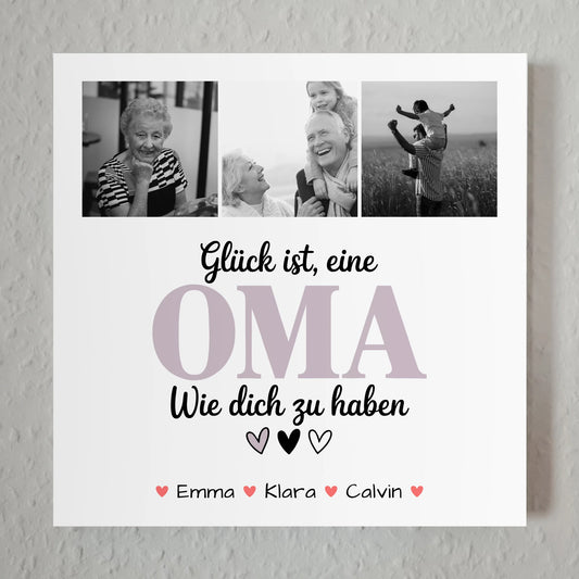 Oma Plakat Fotoboard Fotocollage Oma Glück Ist eine Oma Wie Dich Zu Haben personalisiertes Geschenk 1