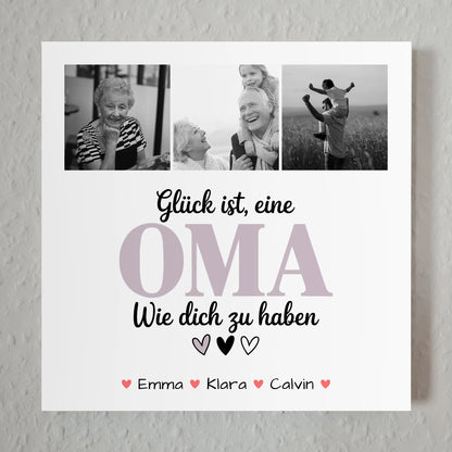 Oma Plakat Fotoboard Fotocollage Oma Glück Ist eine Oma Wie Dich Zu Haben personalisiertes Geschenk 7