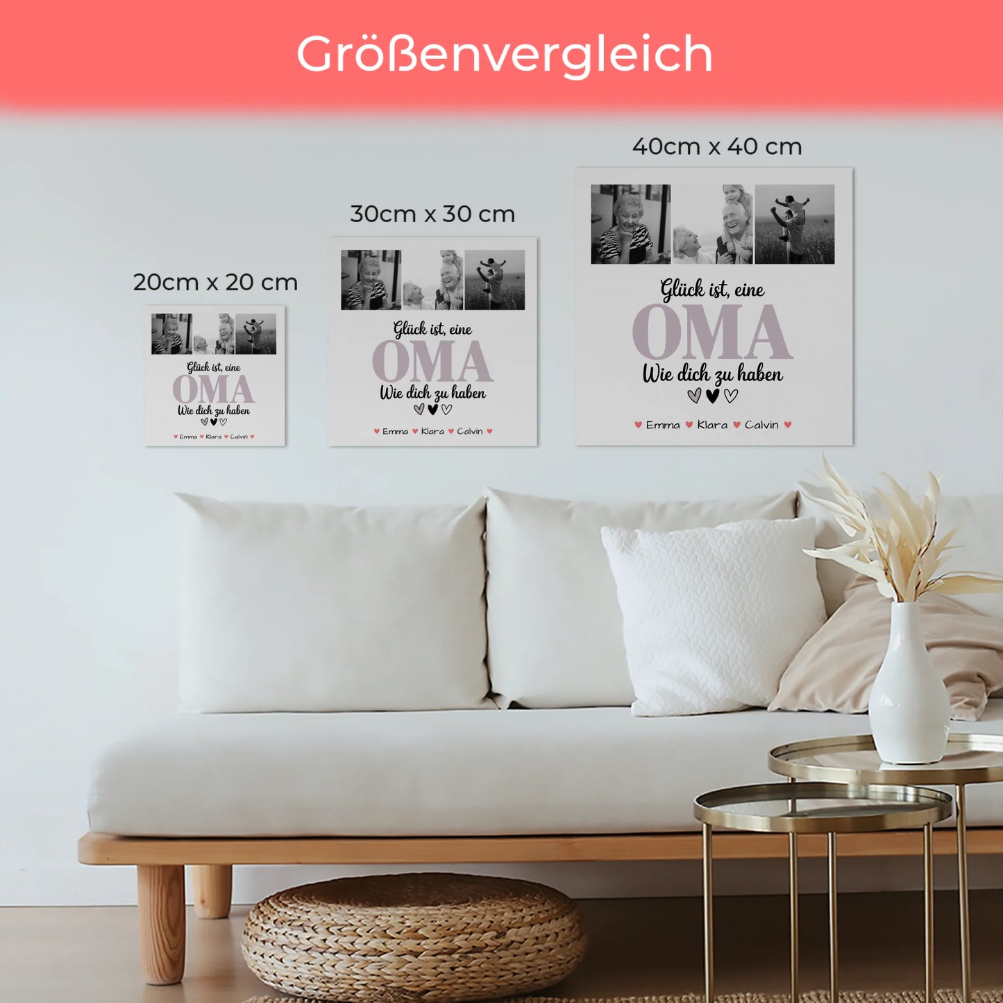 Oma Plakat Fotoboard Fotocollage Oma Glück Ist eine Oma Wie Dich Zu Haben personalisiertes Geschenk