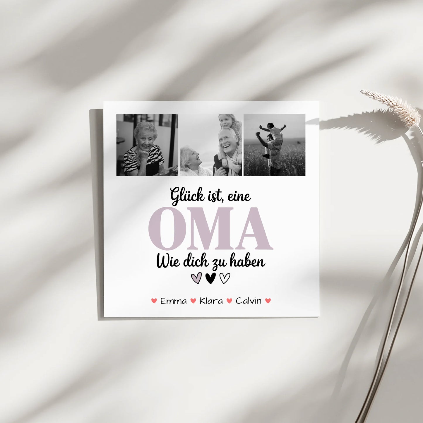 Oma Plakat Fotoboard Fotocollage Oma Glück Ist eine Oma Wie Dich Zu Haben personalisiertes Geschenk