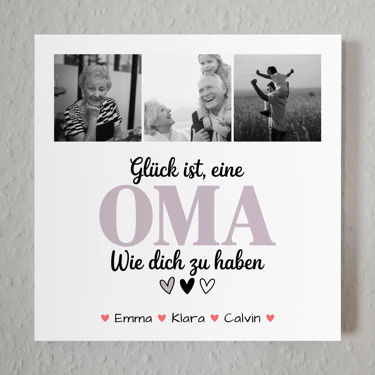 Oma Plakat Fotoboard Fotocollage Oma Glück Ist eine Oma Wie Dich Zu Haben personalisiertes Geschenk