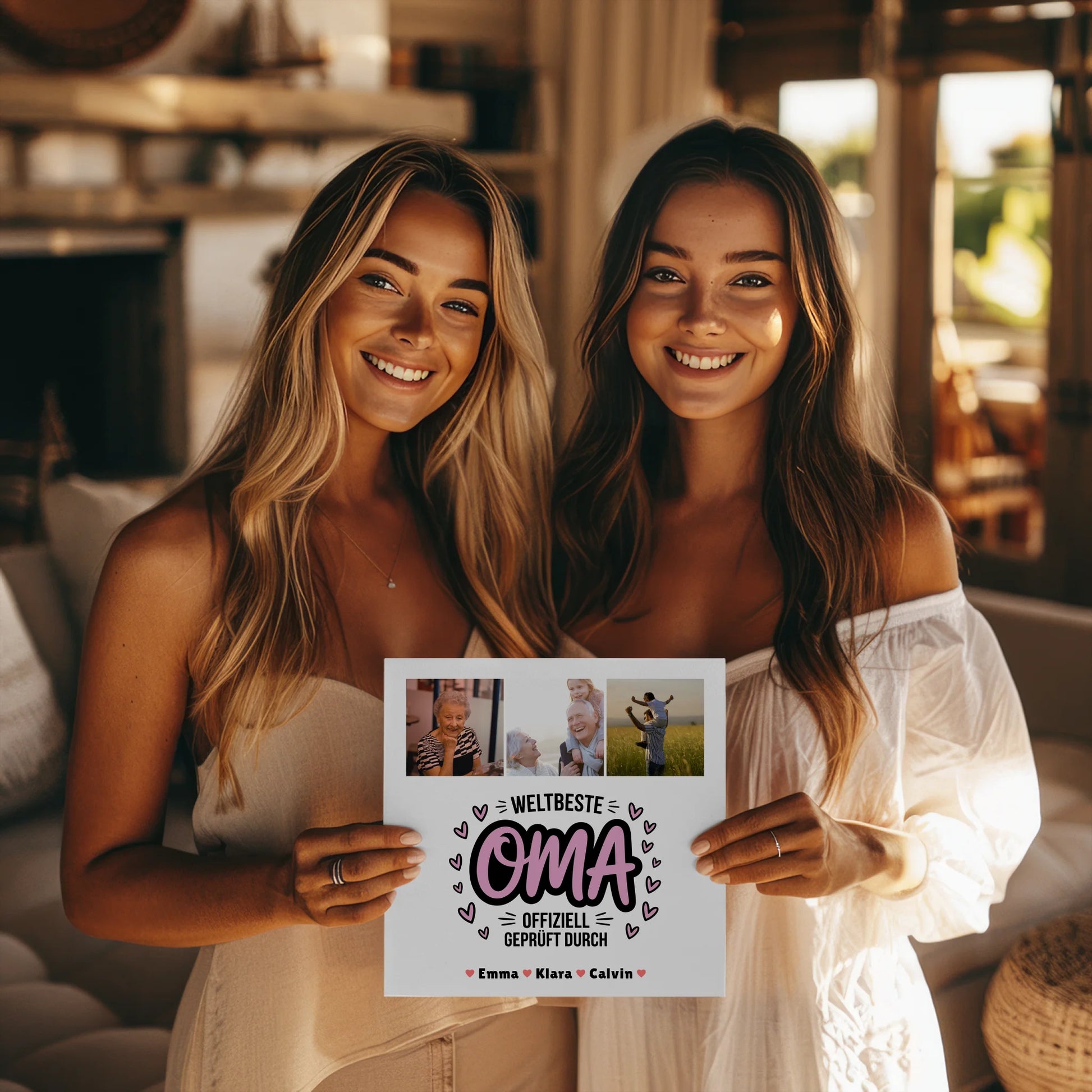 Weltbeste Oma Offiziell Geprüft Durch personalisiertes Oma Plakat Geschenk Fotocollage Oma 8