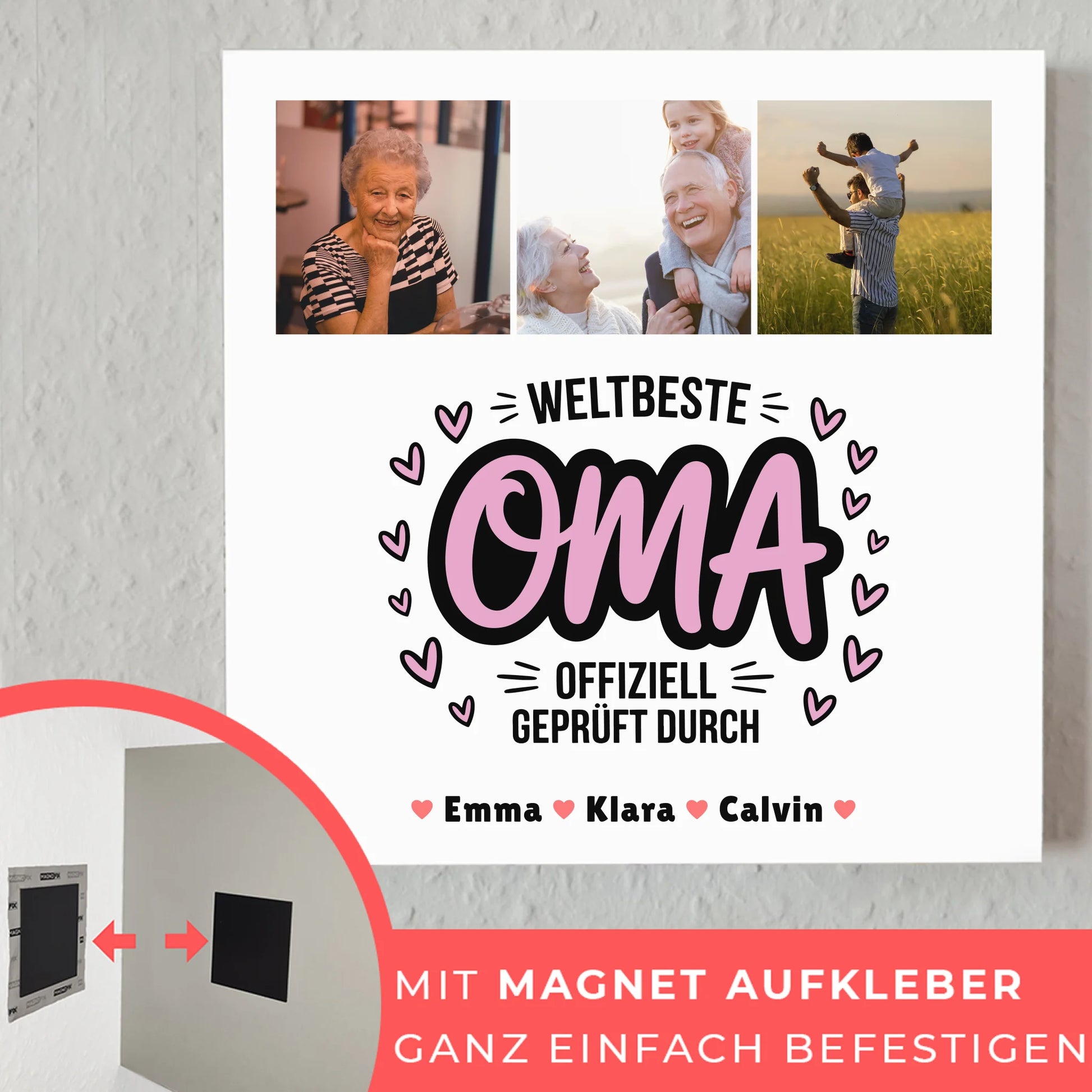 Weltbeste Oma Offiziell Geprüft Durch personalisiertes Oma Plakat Geschenk Fotocollage Oma 10