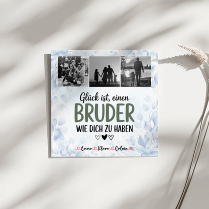 Magnetposter Fotoboard Fotocollage Bruder Glück Ist einen Bruder Wie Dich Zu Haben 9
