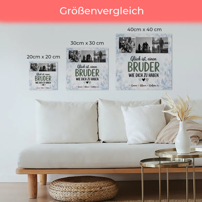 Magnetposter Fotoboard Fotocollage Bruder Glück Ist einen Bruder Wie Dich Zu Haben