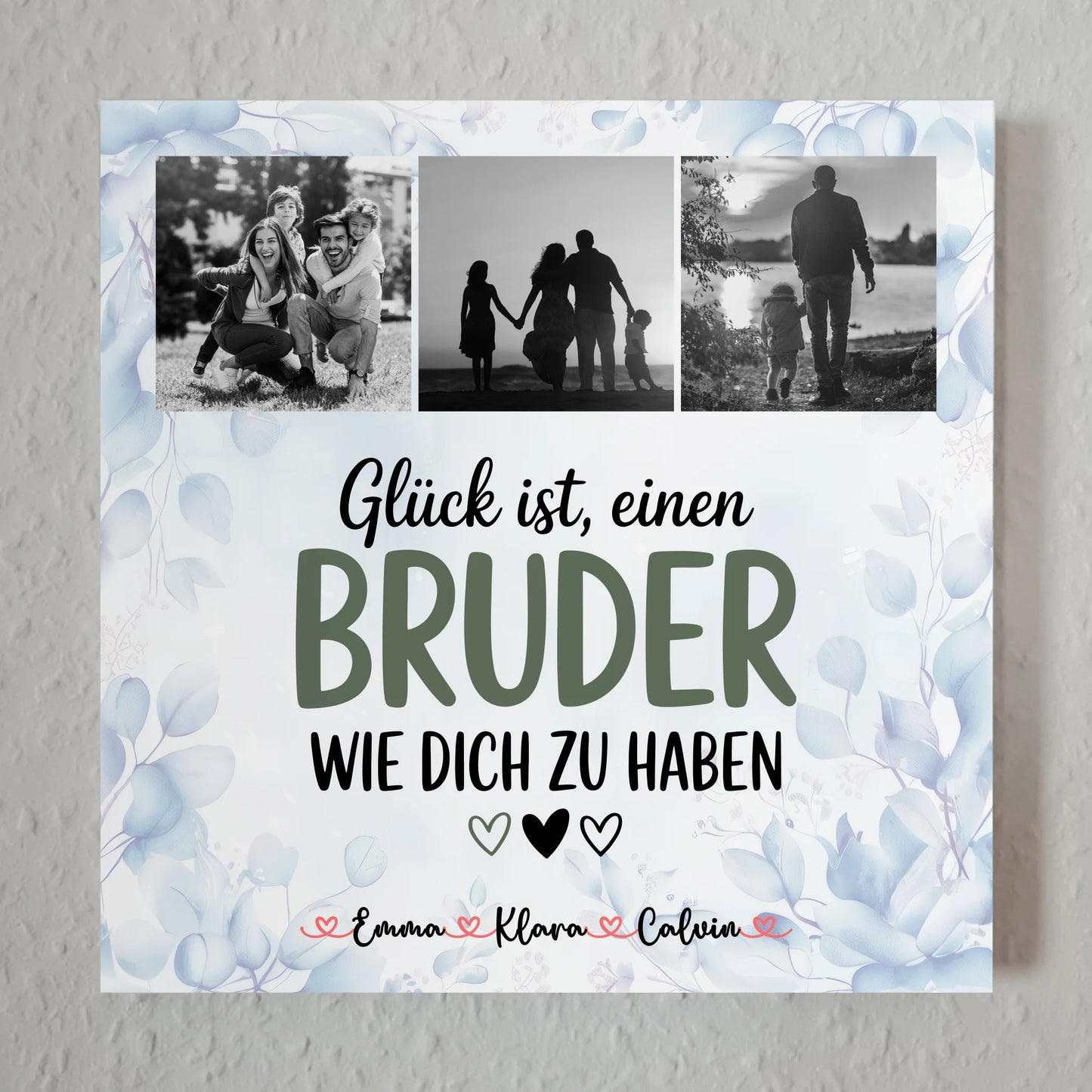 Magnetposter Fotoboard Fotocollage Bruder Glück Ist einen Bruder Wie Dich Zu Haben 7