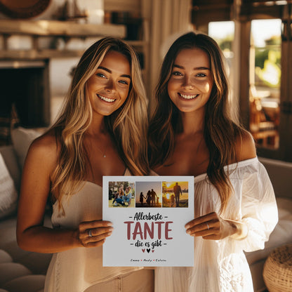 Magnetposter Fotoboard Geschenk Fotocollage Tante Allerbeste Tante Die Es Gibt 8