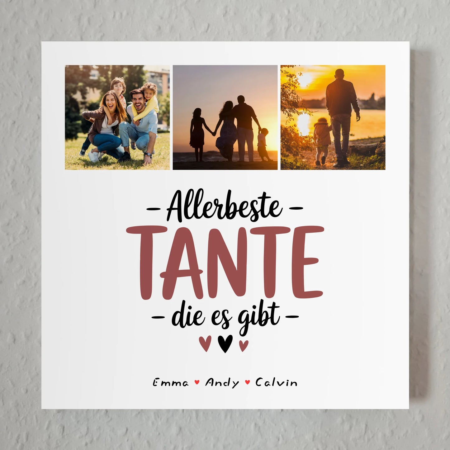 Magnetposter Fotoboard Geschenk Fotocollage Tante Allerbeste Tante Die Es Gibt