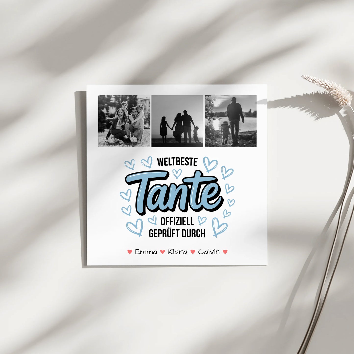 Fotoboard Poster Magnetisch Fotocollage Tante Weltbeste Tante Geprüft Durch 3