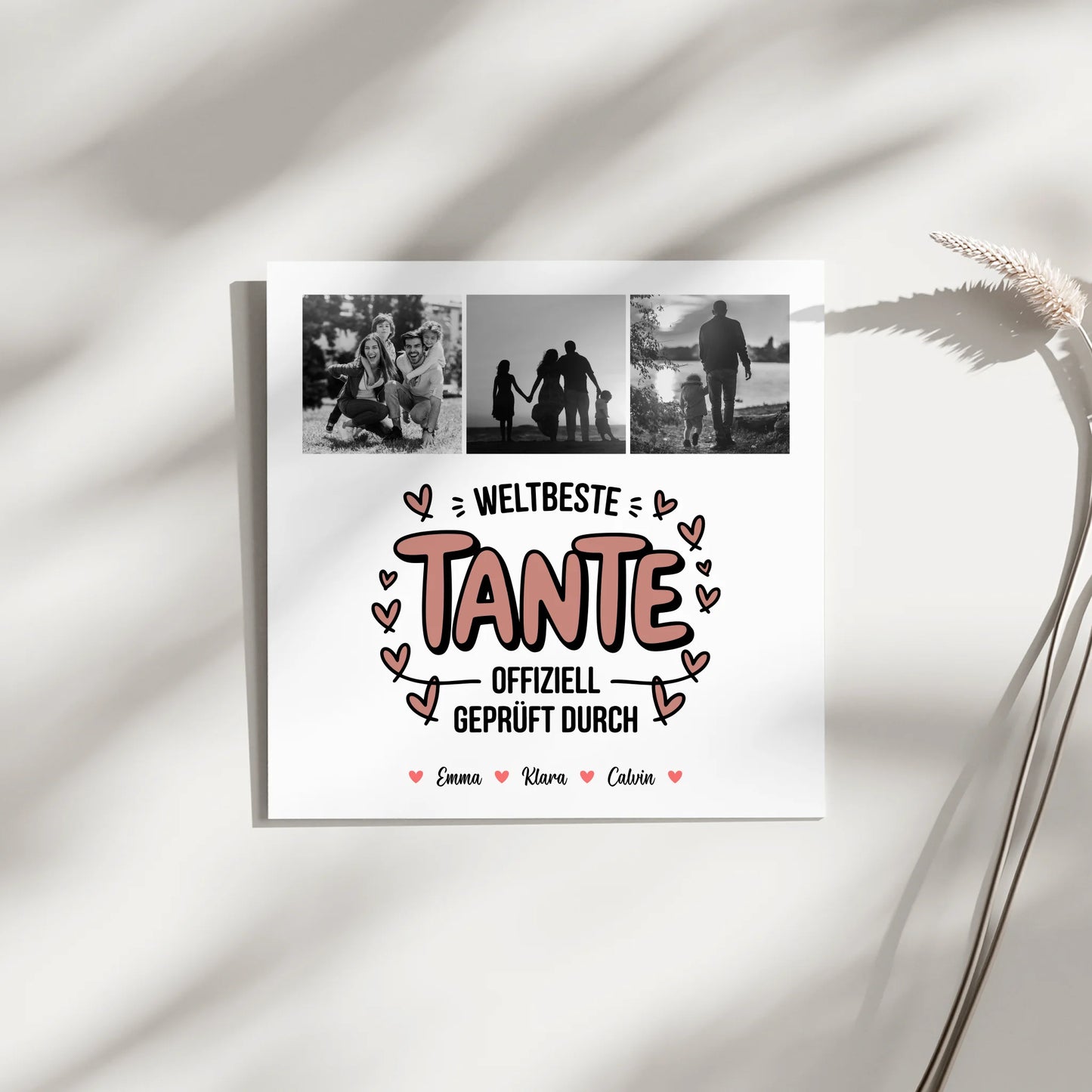 Magnetposter Fotoboard Tante Fotocollage Weltbeste Tante Offiziell Geprüft Durch 9