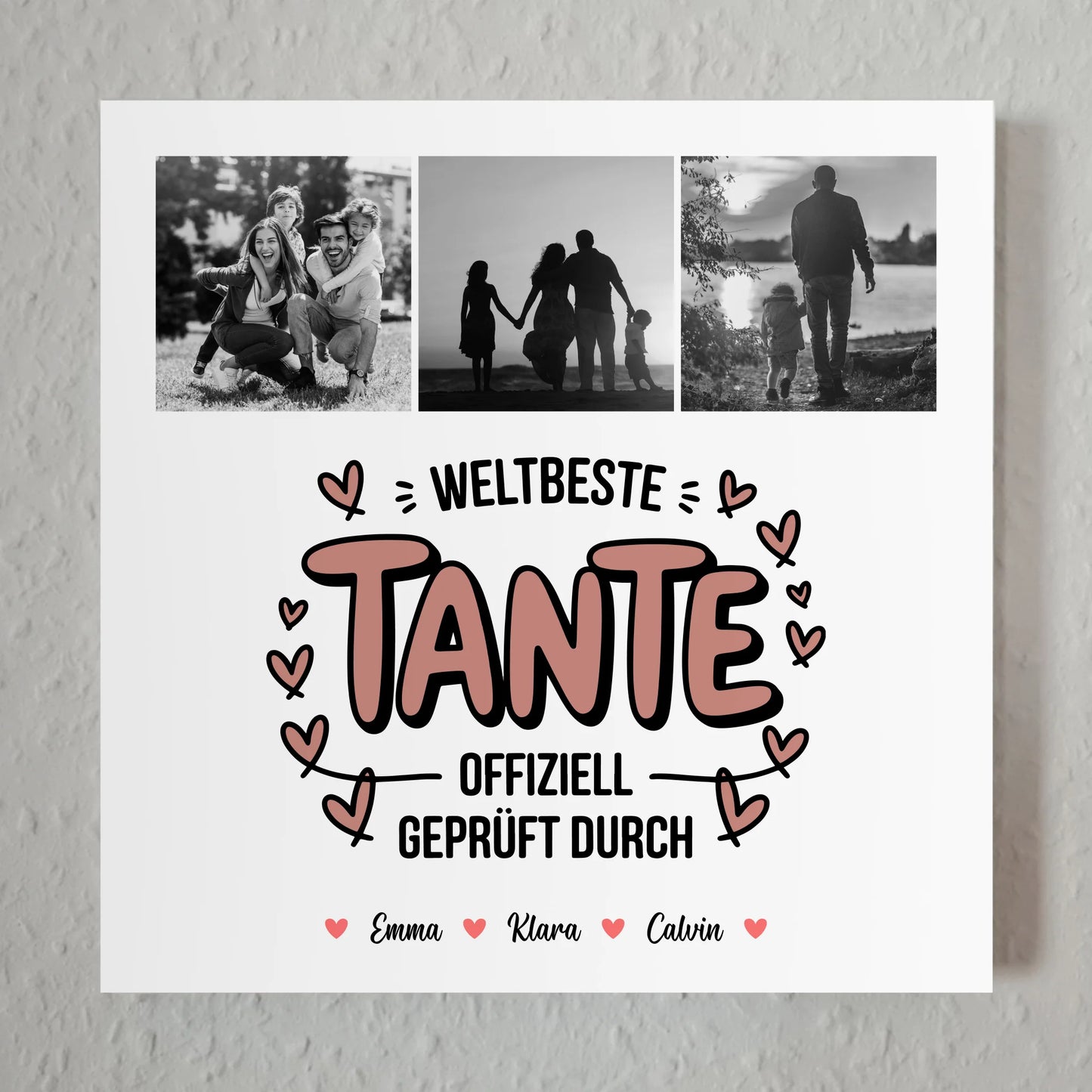 Magnetposter Fotoboard Tante Fotocollage Weltbeste Tante Offiziell Geprüft Durch 7