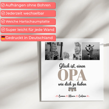 Personalisiertes Fotoboard Poster Magnetisch Opa Fotocollage Glück Ist Einen Opa Wie Dich Zu Haben 5