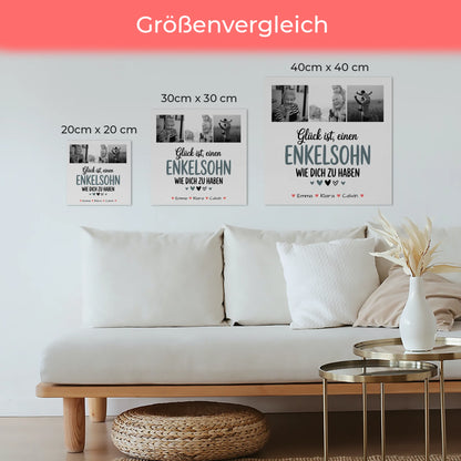 Personalisierte Fotoboard Magnet Wandbild Fotocollage Enkelsohn Glück Ist Einen Enkelsohn Wie Dich Zu Haben 6