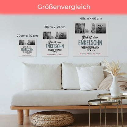 Personalisierte Fotoboard Magnet Wandbild Fotocollage Enkelsohn Glück Ist Einen Enkelsohn Wie Dich Zu Haben