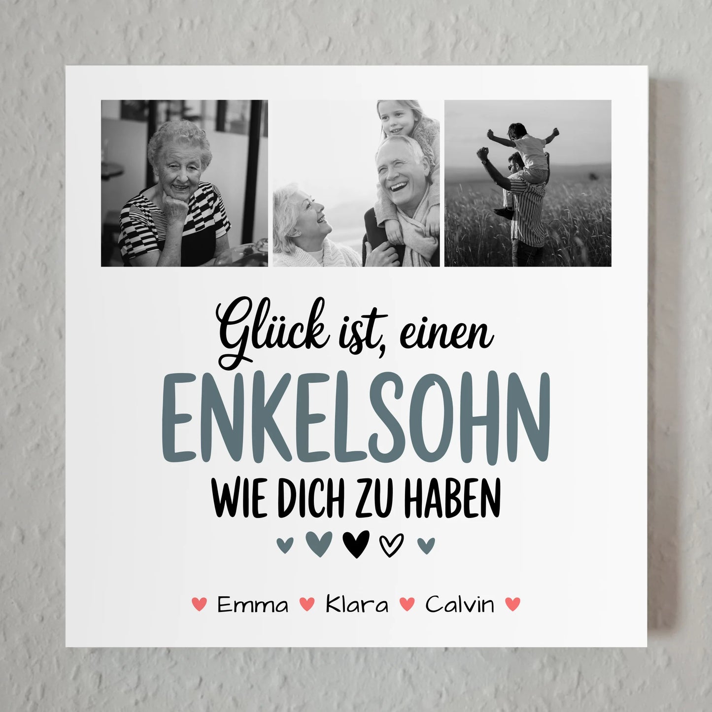 Personalisierte Fotoboard Magnet Wandbild Fotocollage Enkelsohn Glück Ist Einen Enkelsohn Wie Dich Zu Haben 1