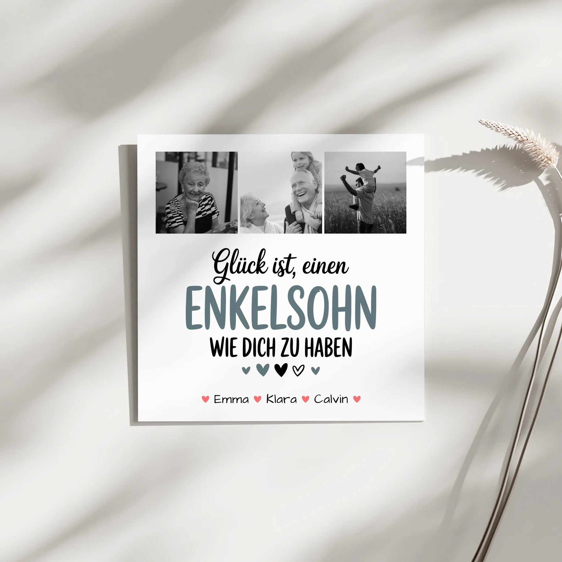 Personalisierte Fotoboard Magnet Wandbild Fotocollage Enkelsohn Glück Ist Einen Enkelsohn Wie Dich Zu Haben 9