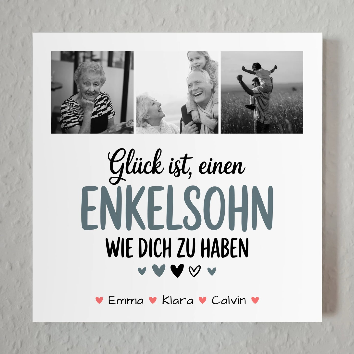 Personalisierte Fotoboard Magnet Wandbild Fotocollage Enkelsohn Glück Ist Einen Enkelsohn Wie Dich Zu Haben