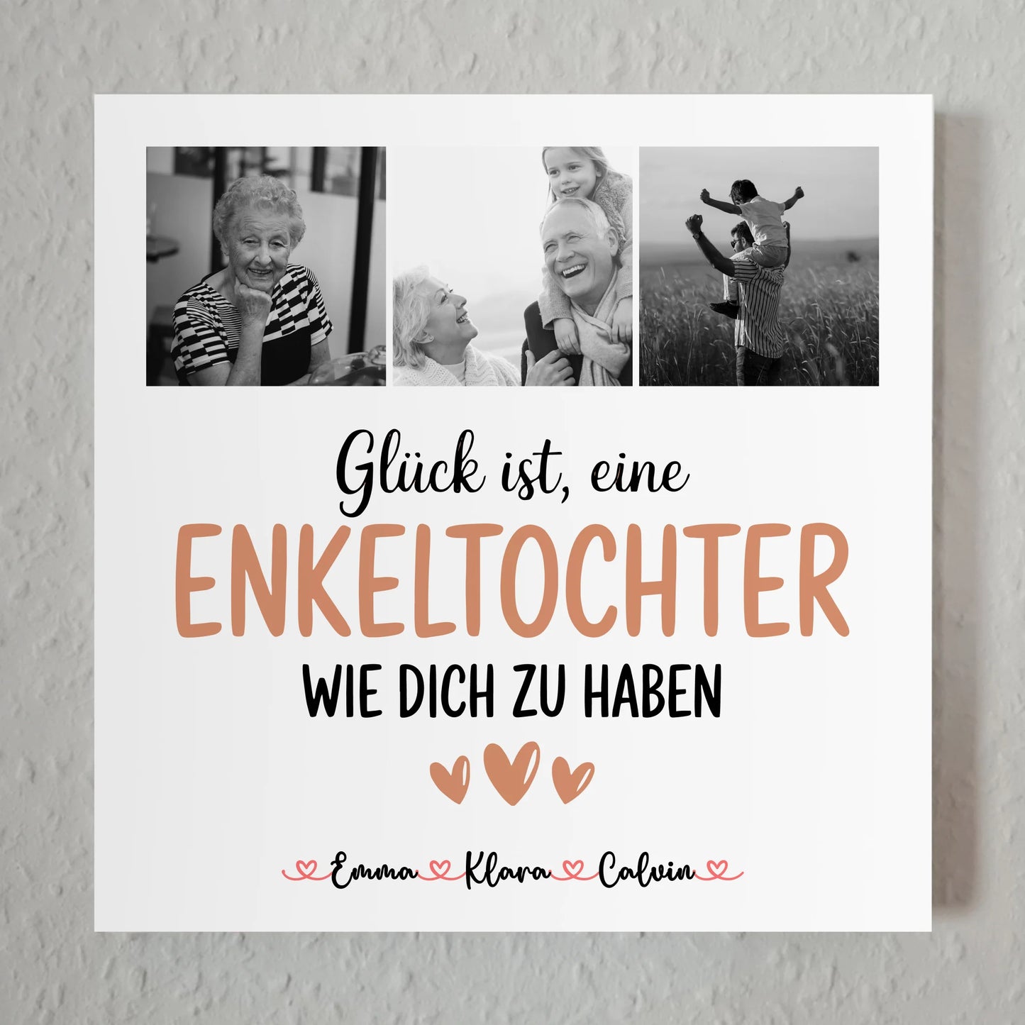 Fotoboard Magnet Wandbild Fotocollage Enkeltochter Glück Ist eine Enkeltochter Wie Dich Zu Haben 7