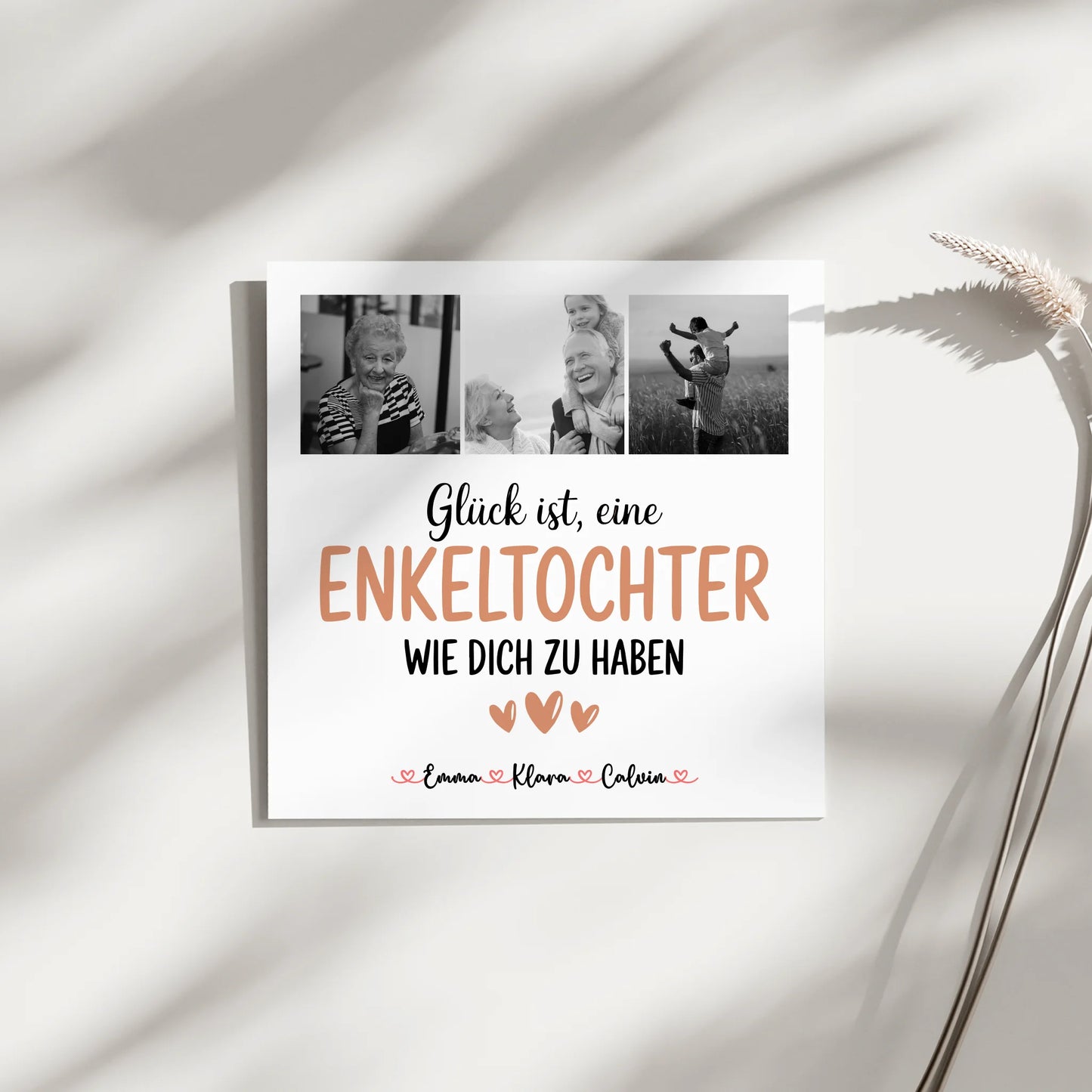 Fotoboard Magnet Wandbild Fotocollage Enkeltochter Glück Ist eine Enkeltochter Wie Dich Zu Haben