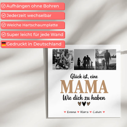 Personalisiertes Mama Plakat mit Fotocollage Glück Ist eine Mama Wie Dich Zu Haben 5