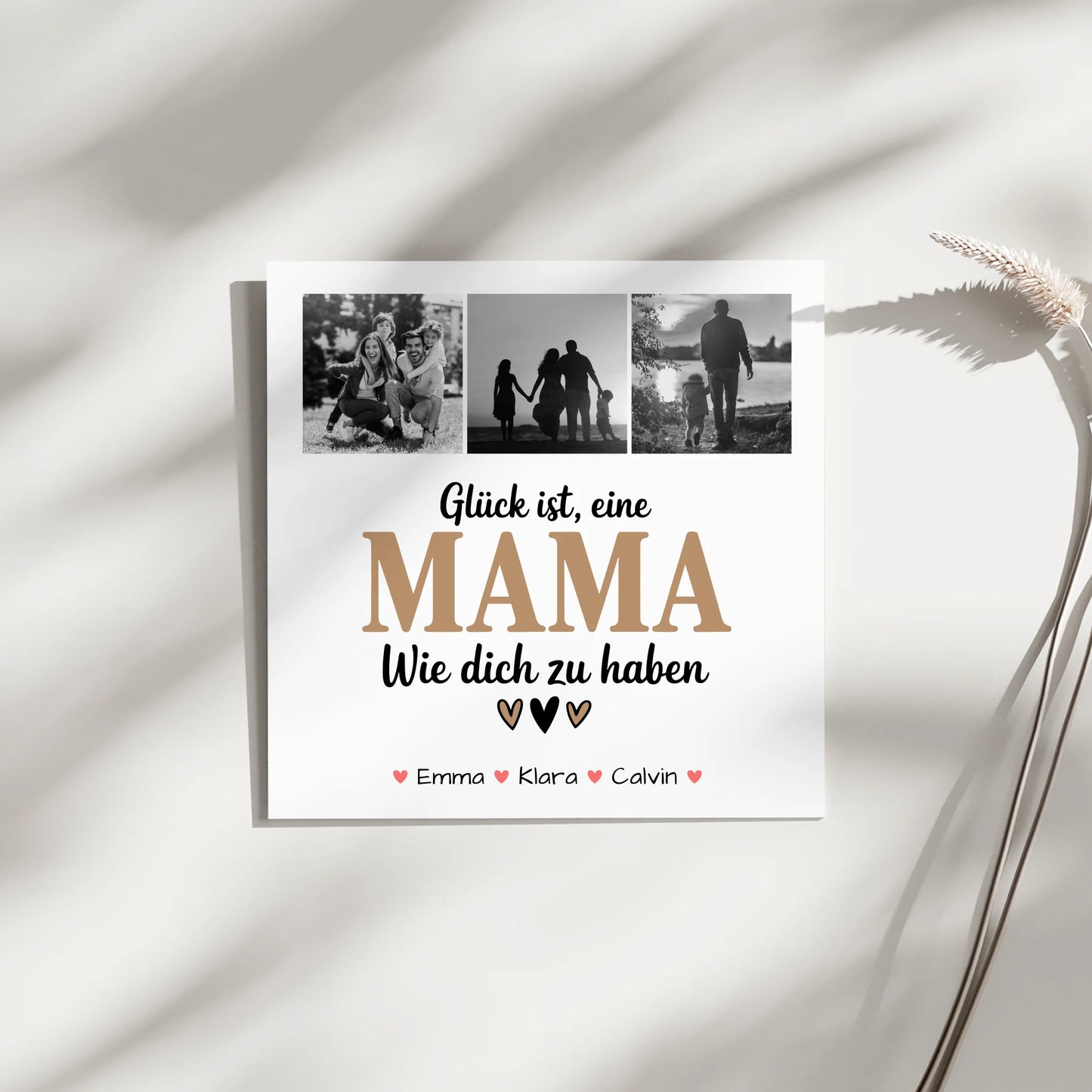 Personalisiertes Mama Plakat mit Fotocollage Glück Ist eine Mama Wie Dich Zu Haben 3