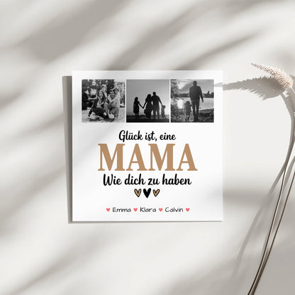 Personalisiertes Mama Plakat mit Fotocollage Glück Ist eine Mama Wie Dich Zu Haben 3