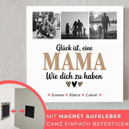Personalisiertes Mama Plakat mit Fotocollage Glück Ist eine Mama Wie Dich Zu Haben 4