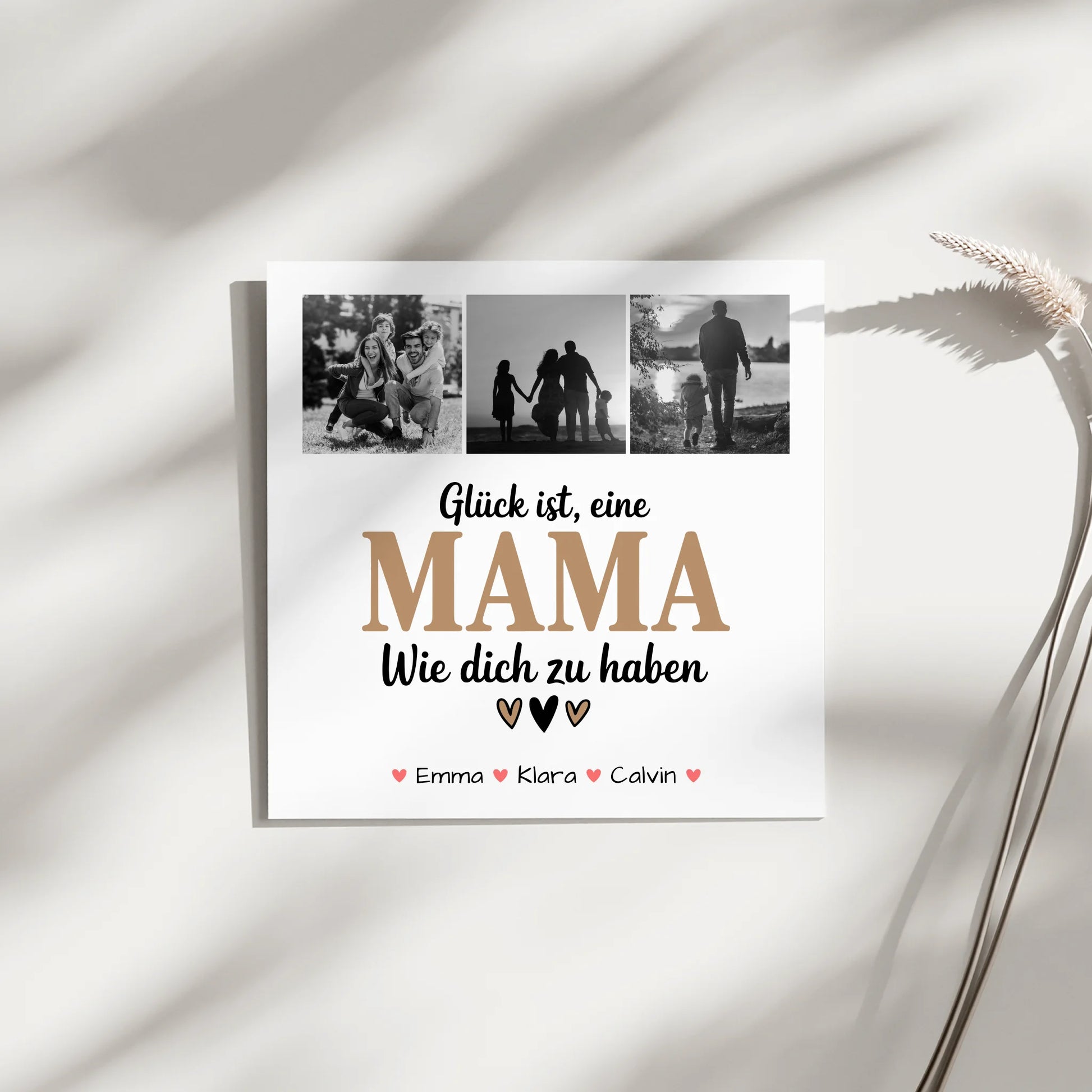 Personalisiertes Mama Plakat mit Fotocollage Glück Ist eine Mama Wie Dich Zu Haben 9