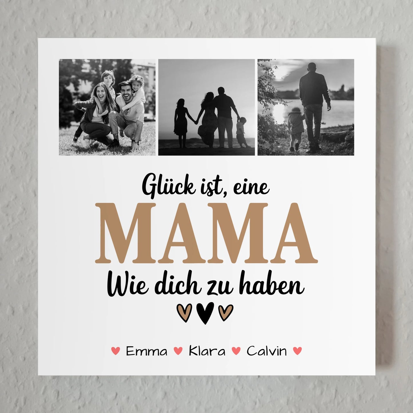 Personalisiertes Mama Plakat mit Fotocollage Glück Ist eine Mama Wie Dich Zu Haben 7