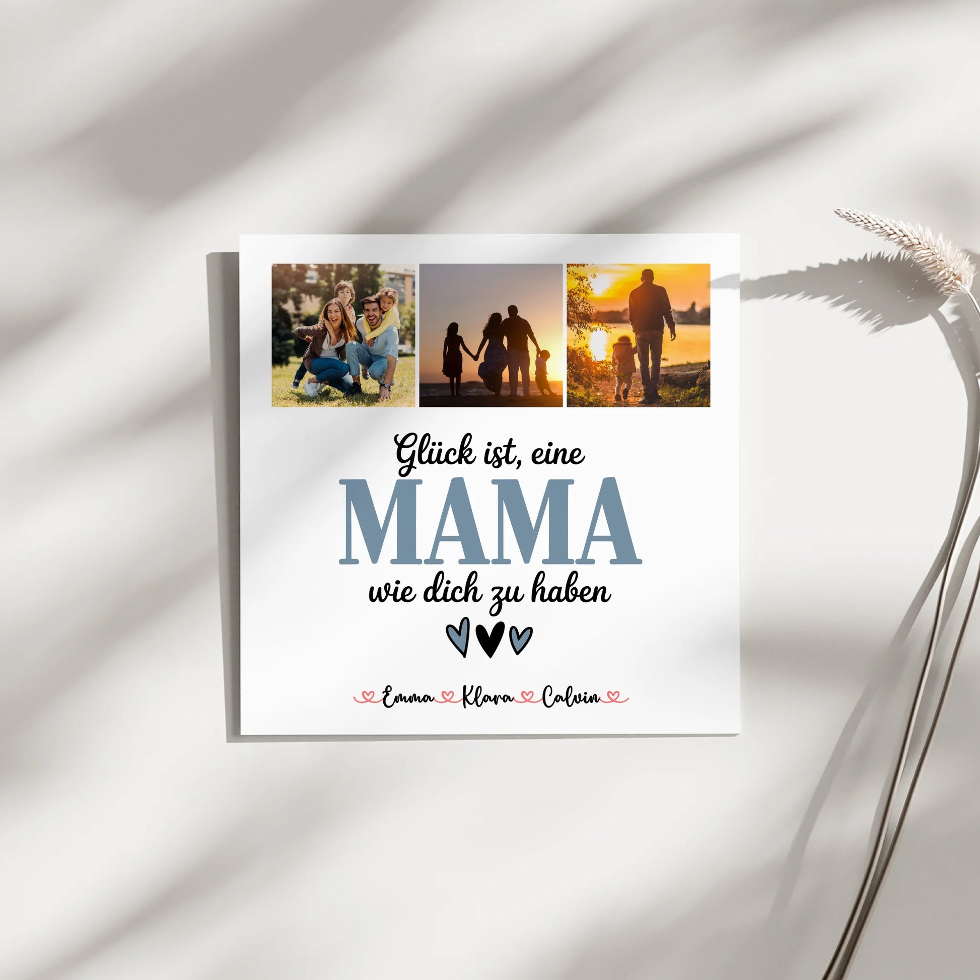 Personalisiertes Mama Plakat Fotoboard Fotocollage für Mama Glück Ist eine Mama Wie Dich Zu Haben 3
