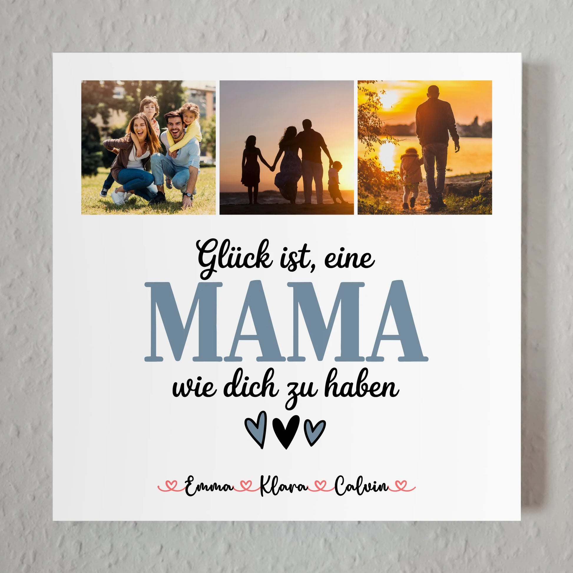 Personalisiertes Mama Plakat Fotoboard Fotocollage für Mama Glück Ist eine Mama Wie Dich Zu Haben 1