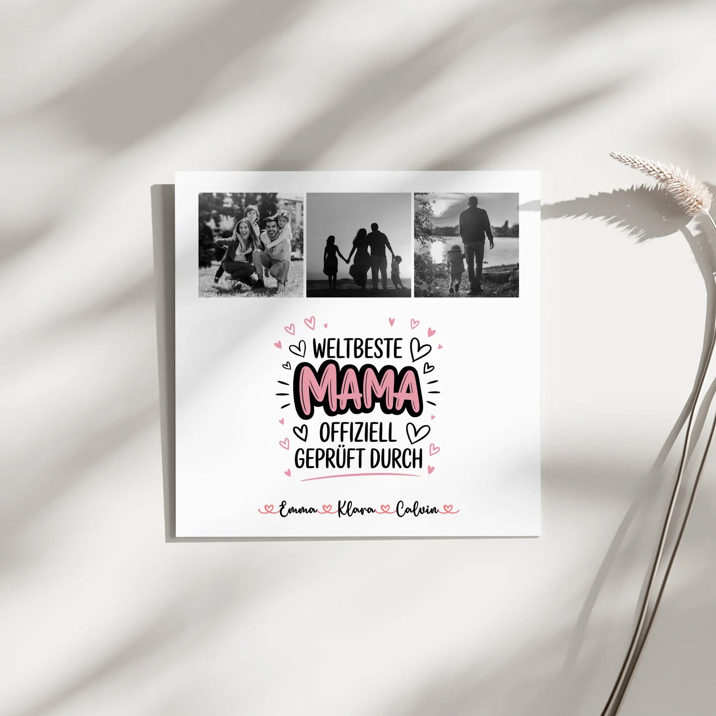 Mama Plakat Fotocollage Mama Weltbeste Mama Offiziell Geprüft Durch Geschenk 3