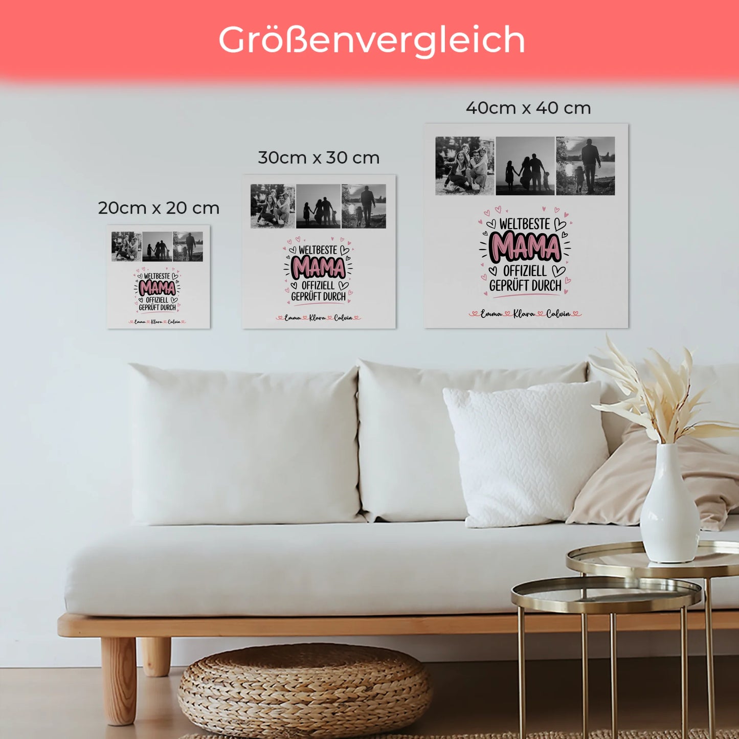 Mama Plakat Fotocollage Mama Weltbeste Mama Offiziell Geprüft Durch Geschenk 6