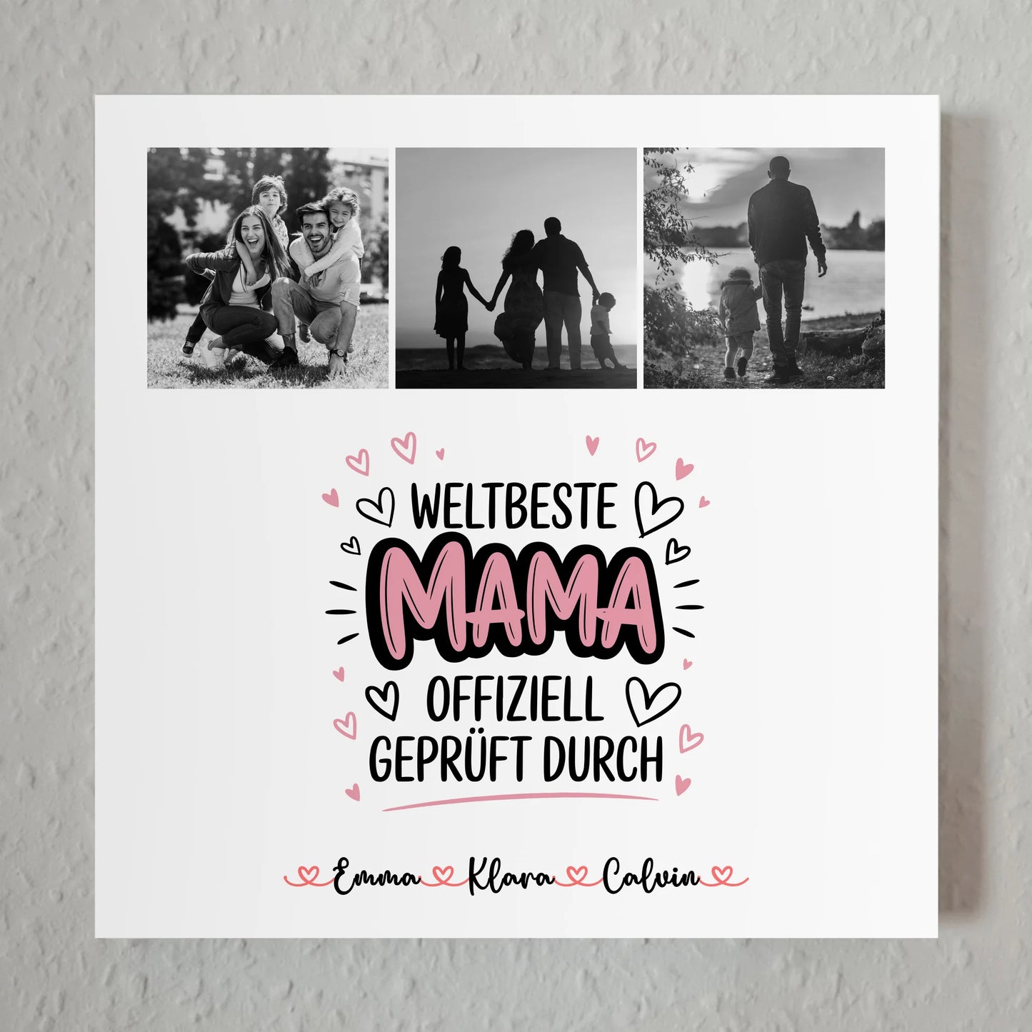 Mama Plakat Fotocollage Mama Weltbeste Mama Offiziell Geprüft Durch Geschenk 7